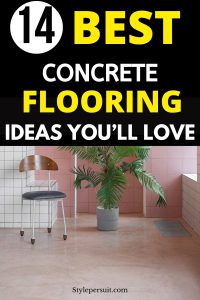 Indoor Concrete Flooring in Homes: 14 Concrete Floor Ideas for Stylish ...