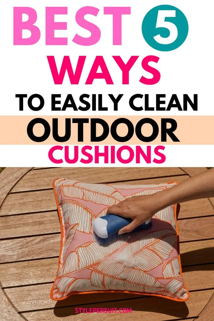 How to Clean Outdoor Cushions