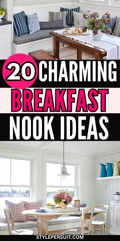 20 Charming Breakfast Nook Ideas You'll Love - StylePersuit