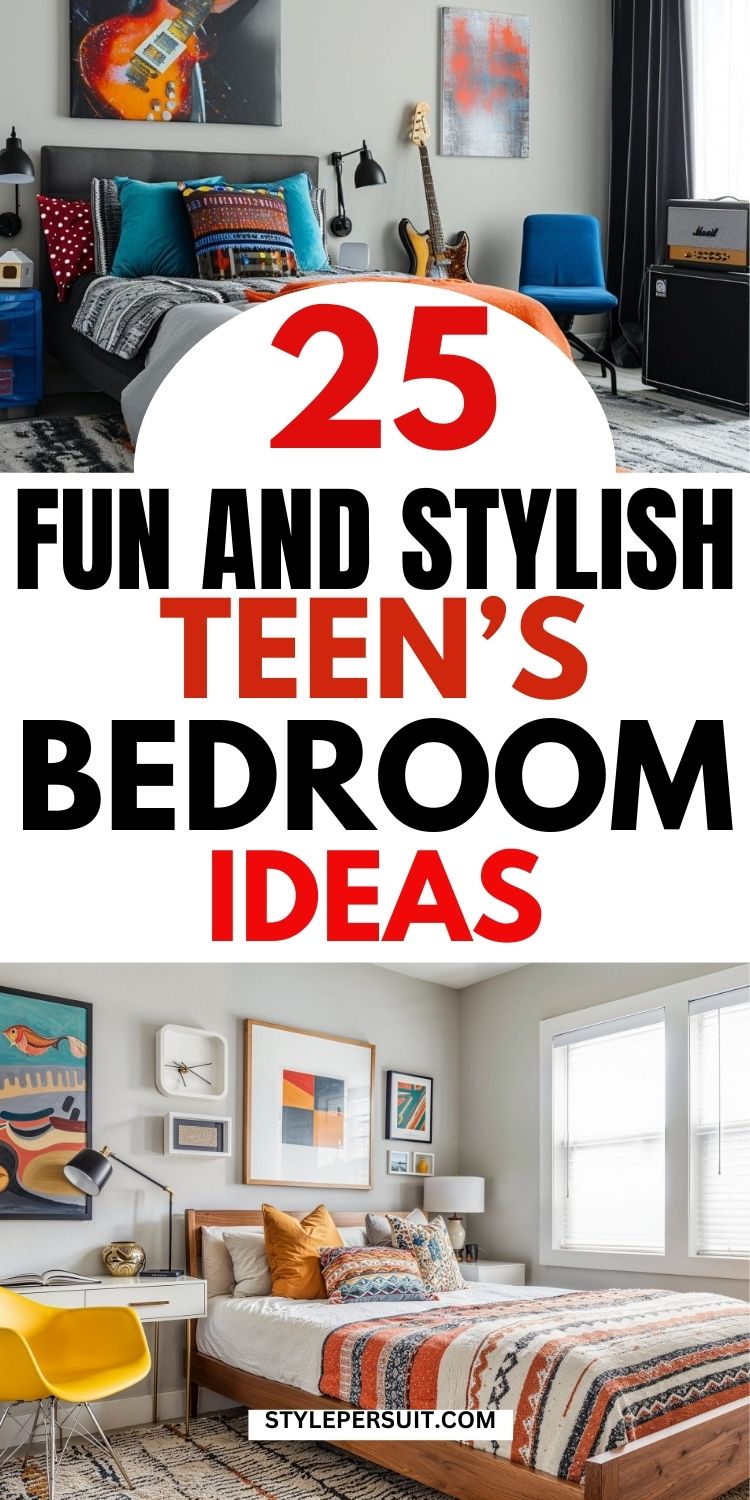 25 Stylish and Fun Teen’s Bedroom Ideas That Are Full of Personality ...