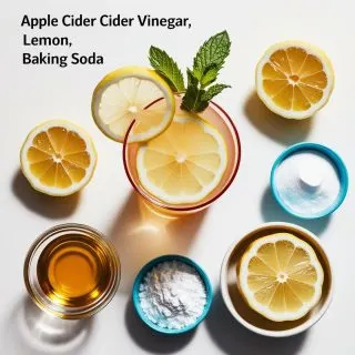 Apple Cider Vinegar, Lemon, and Baking Soda Drink