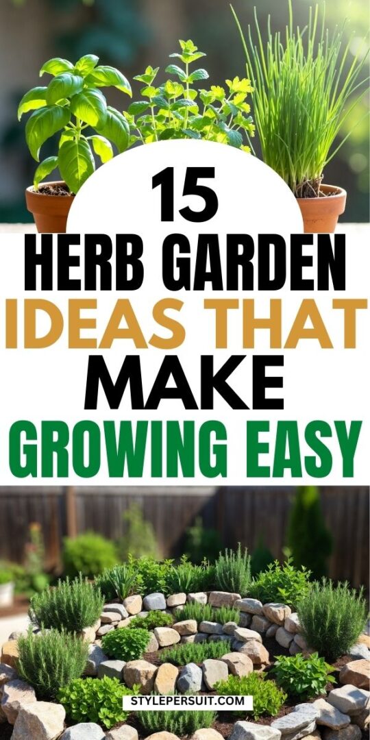 15 Herb Garden Ideas That Make Growing Herbs Feel Effortless - StylePersuit
