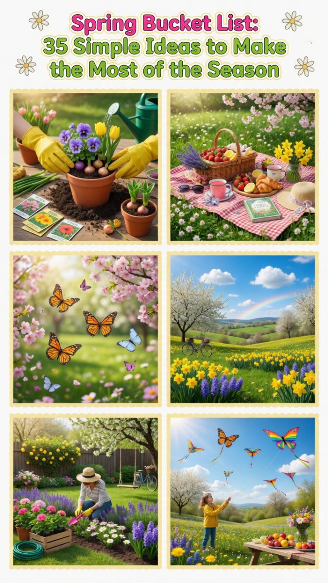 Spring Items List Spring Bucket List: 35 Simple Ideas to Make the Most of the Season ...