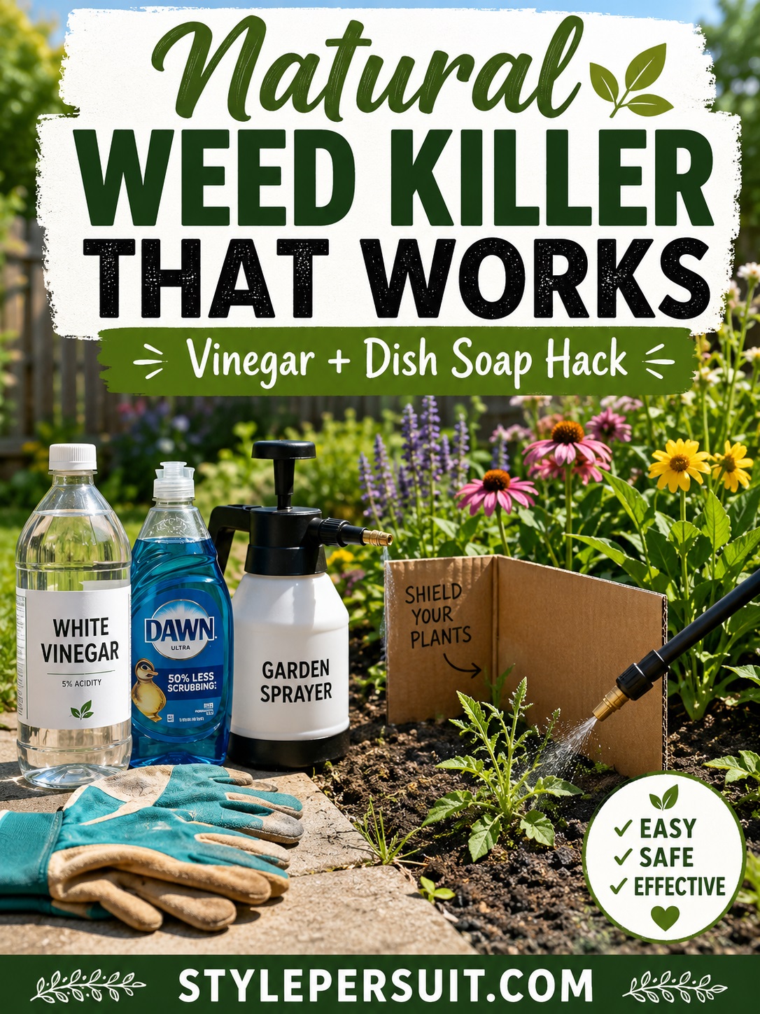 Dawn Dish Soap and Vinegar for Weeds: Best DIY Weed Killer - StylePersuit