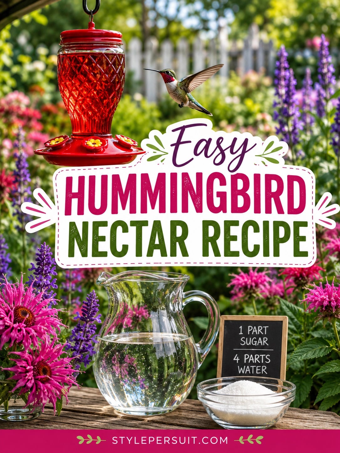 Hummingbird Nectar Recipe: How to Make Safe Sugar Water for ...